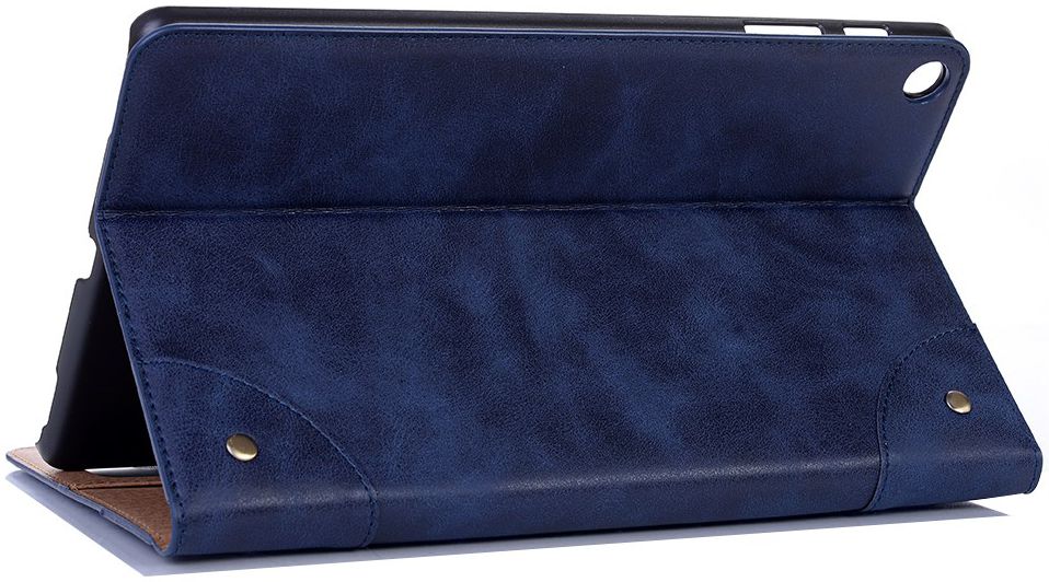 Samsung Galaxy Tab A 10.1 (2019) Retro Portemonnee Hoesje Blauw afbeelding 5