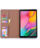 Samsung Galaxy Tab A 10.1 (2019) Retro Portemonnee Hoesje Donkerbruin