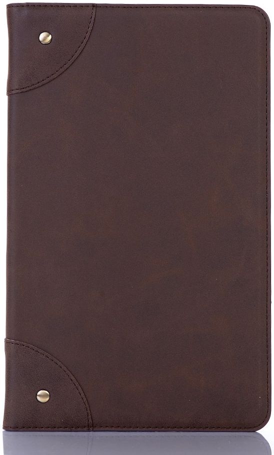 Samsung Galaxy Tab A 10.1 (2019) Retro Portemonnee Hoesje Donkerbruin afbeelding 1
