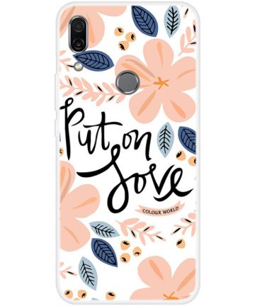 Samsung Galaxy A20E TPU Hoesje met Blad Print Hoesjes