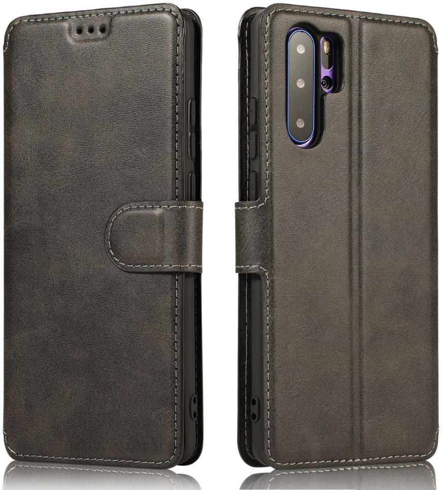 Huawei P30 Pro Portemonnee Hoesje Zwart afbeelding 2