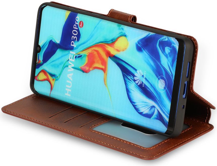 Huawei P30 Pro Portemonnee Hoesje Zwart afbeelding 4