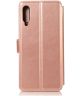 Samsung Galaxy A70 Portemonnee Hoesje Roze Goud