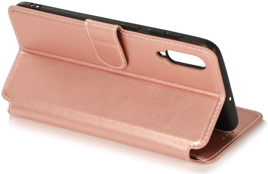 Samsung Galaxy A70 Portemonnee Hoesje Roze Goud afbeelding 5