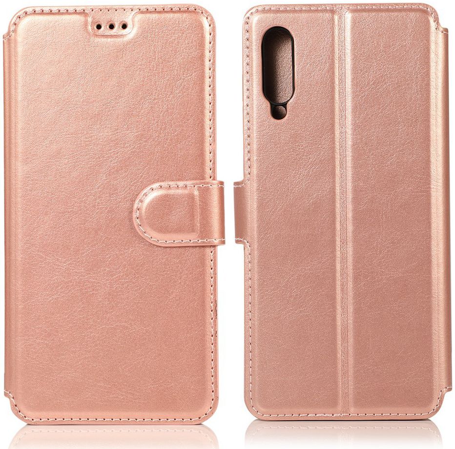 Samsung Galaxy A70 Portemonnee Hoesje Roze Goud afbeelding 7