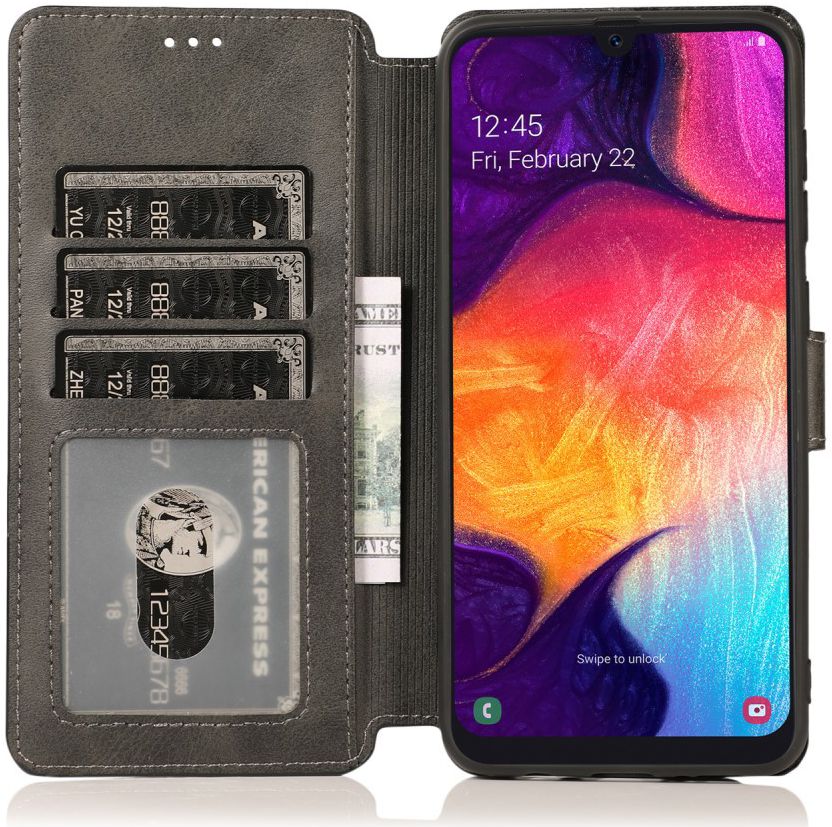 Samsung Galaxy A70 Portemonnee Hoesje Zwart afbeelding 2