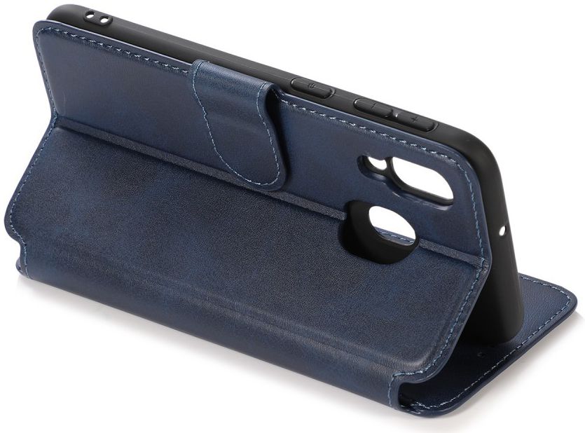 Samsung Galaxy A40 Stijlvol Portemonnee Hoesje Blauw afbeelding 6