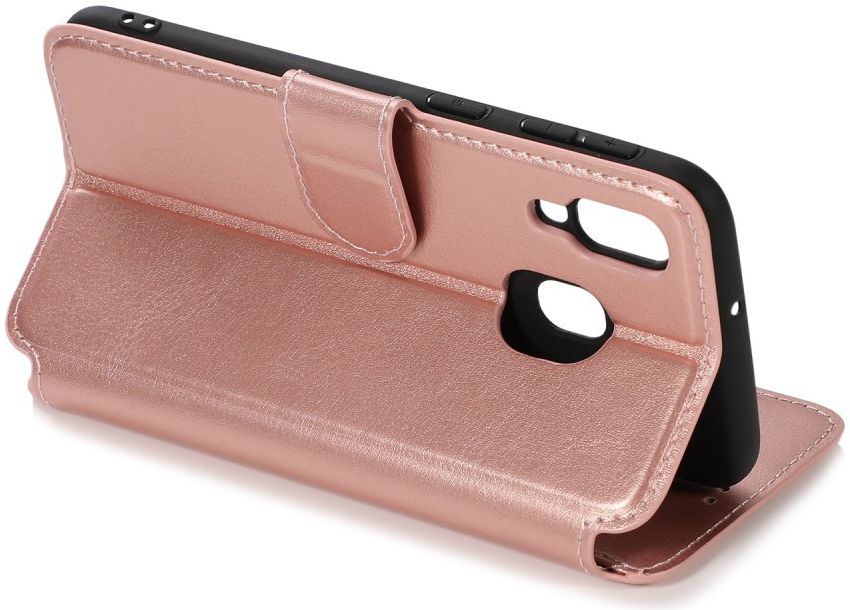 Samsung Galaxy A40 Stijlvol Portemonnee Hoesje Roze Goud afbeelding 6