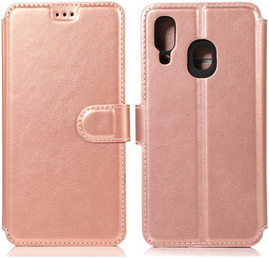 Samsung Galaxy A40 Stijlvol Portemonnee Hoesje Roze Goud afbeelding 8
