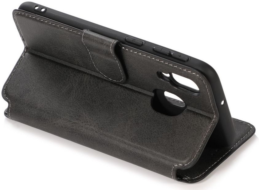 Samsung Galaxy A40 Stijlvol Portemonnee Hoesje Zwart afbeelding 5