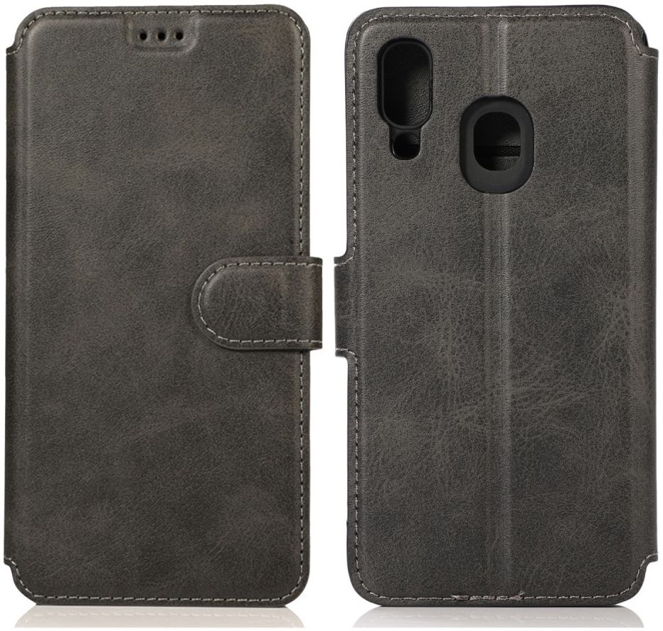Samsung Galaxy A40 Stijlvol Portemonnee Hoesje Zwart afbeelding 7