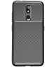 Nokia 3.2 Siliconen Carbon Hoesje Zwart
