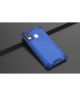 Samsung Galaxy A40 Hybride Honinggraat Hoesje Transparant Blauw