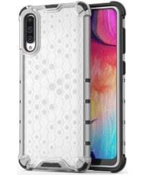 China Mathis code Samsung Galaxy A50 Siliconen Hoesje Shock Proof Hybride Transparant |  GSMpunt.nl