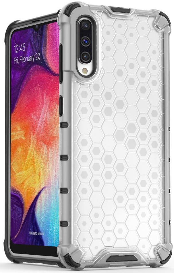 Samsung Galaxy A50 Siliconen Hoesje Shock Proof Hybride Transparant afbeelding 2