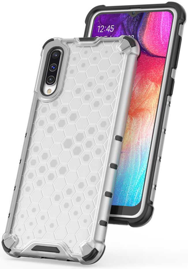 Samsung Galaxy A50 Siliconen Hoesje Shock Proof Hybride Blauw afbeelding 5