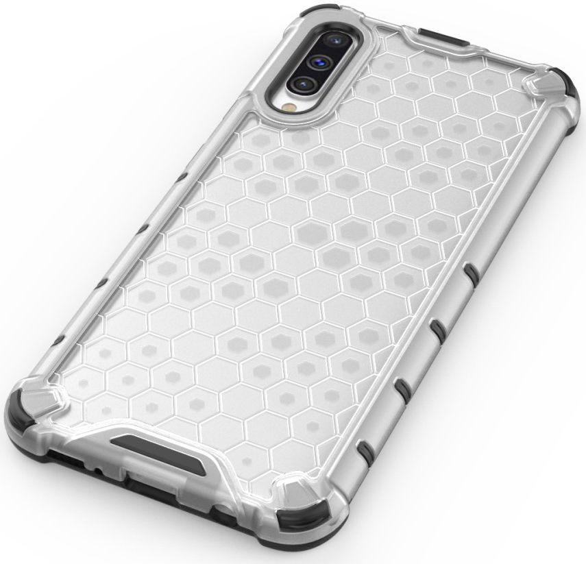 Samsung Galaxy A50 Siliconen Hoesje Shock Proof Hybride Blauw afbeelding 6