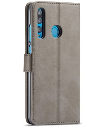 Huawei P Smart Plus (2019) Portemonnee Bookcase Hoesje Grijs Hoesjes