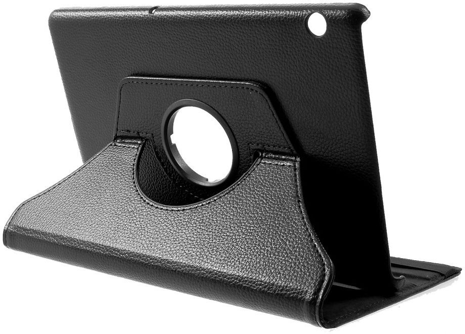 Huawei MediaPad T5 Rotary Stand Case Zwart afbeelding 2