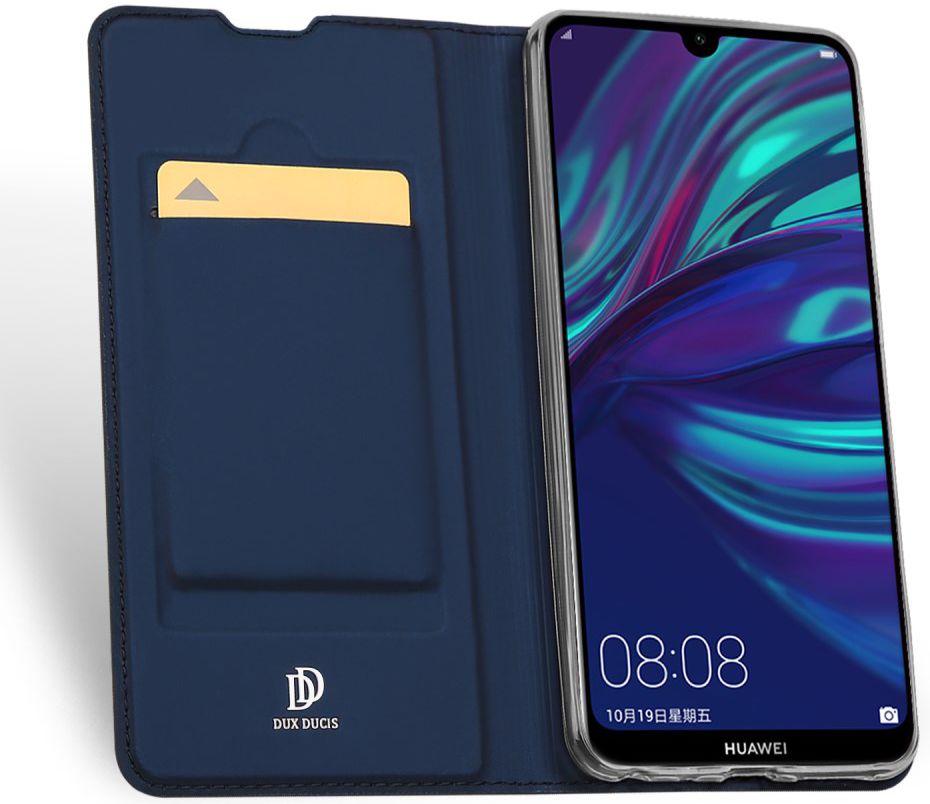 Dux Ducis Skin Pro Series Flip Hoesje Huawei P Smart Plus (2019) Blauw afbeelding 4