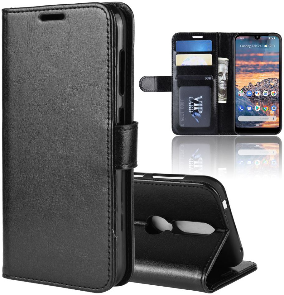 Nokia 4.2 Portemonnee Bookcase Hoesje Zwart afbeelding 1