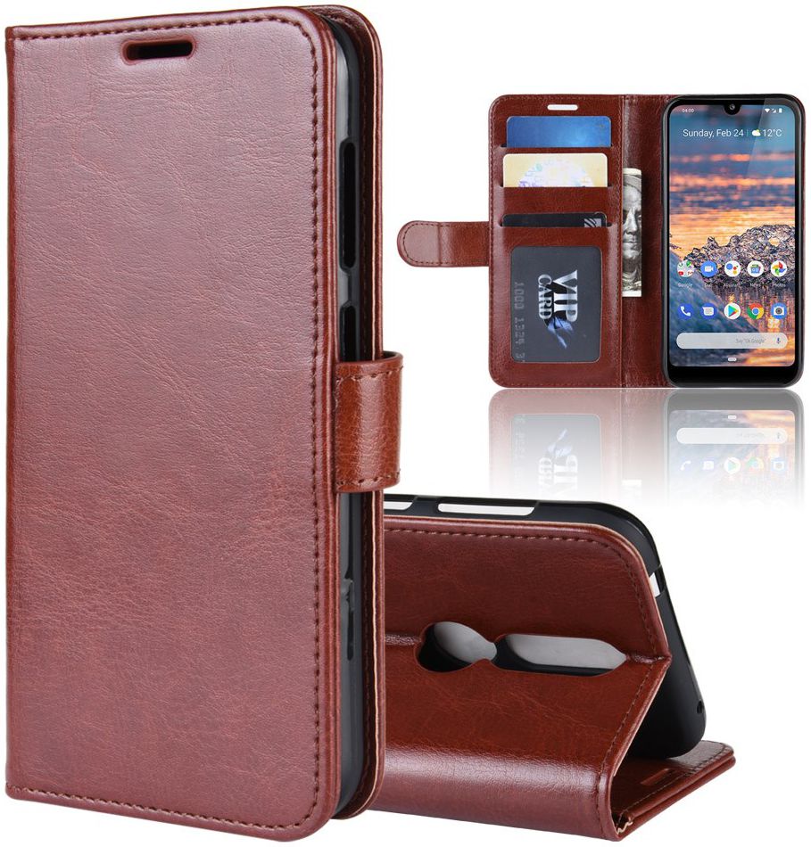 Nokia 4.2 Portemonnee Bookcase Hoesje Bruin afbeelding 1