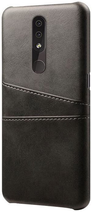 Nokia 4.2 Hoesje met Kaarthouder Zwart afbeelding 1