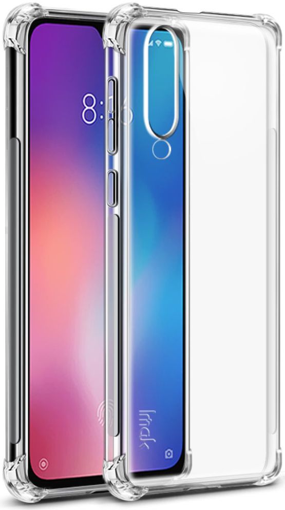 IMAK Xiaomi Mi 9 SE Hoesje TPU met Screenprotector Transparant afbeelding 2
