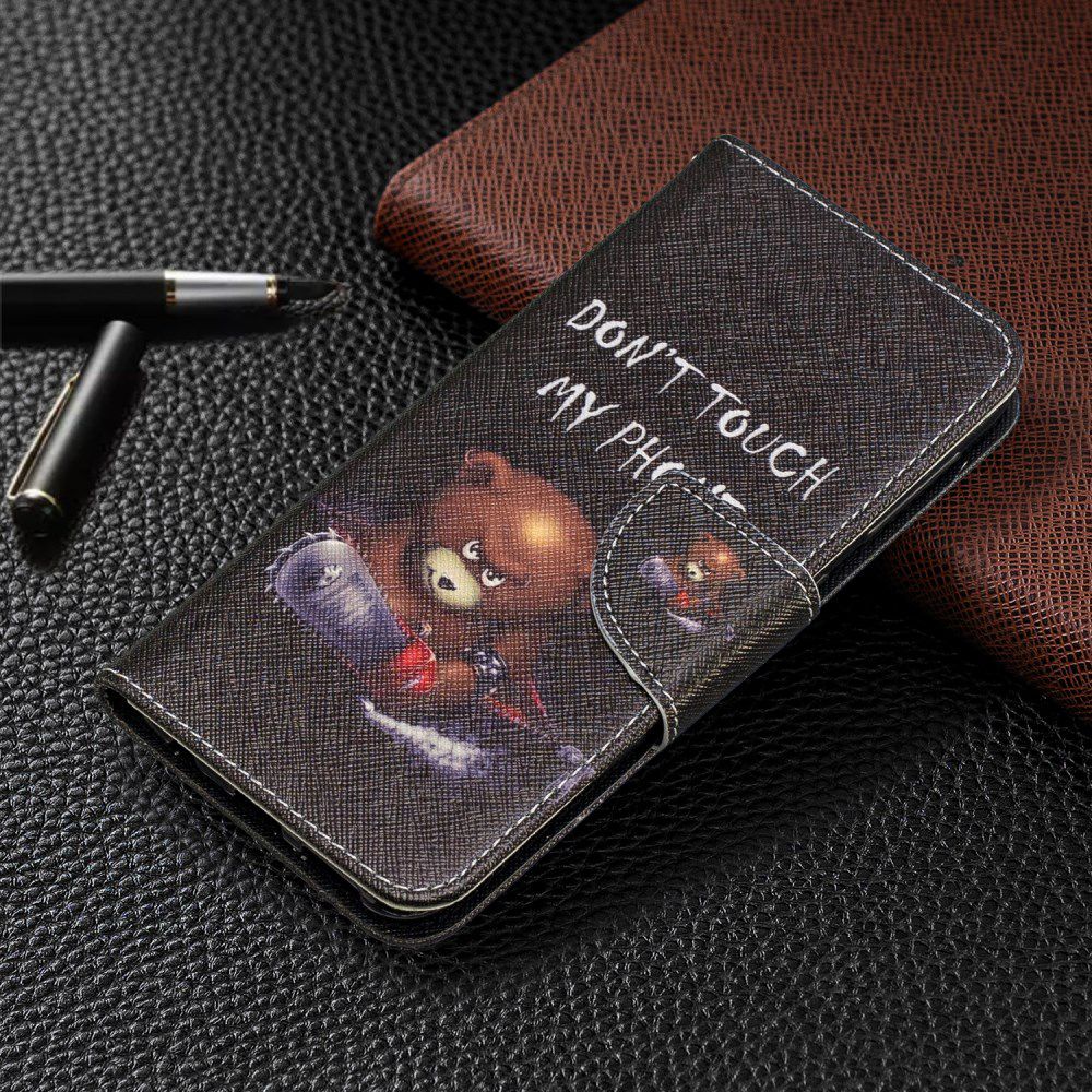 Samsung Galaxy A20E Portemonnee Hoesje met Don't Touch Print afbeelding 7