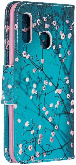 Samsung Galaxy A20E Portemonnee Hoesje met Wintersweet Print afbeelding 4