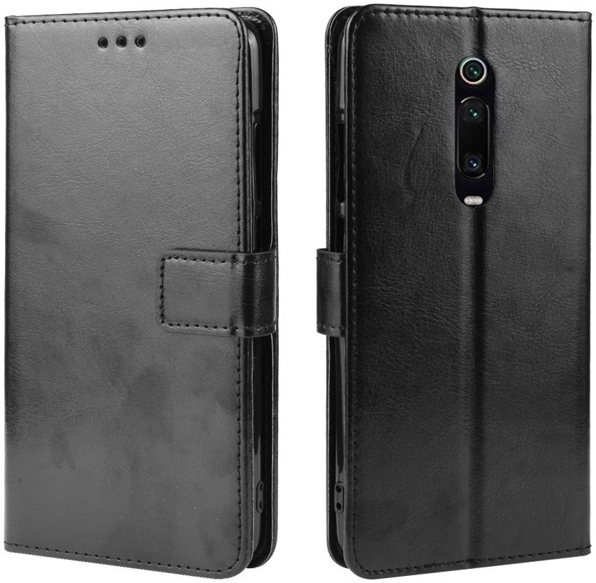 Xiaomi Mi 9T Luxe Portemonnee Hoesje Zwart afbeelding 1