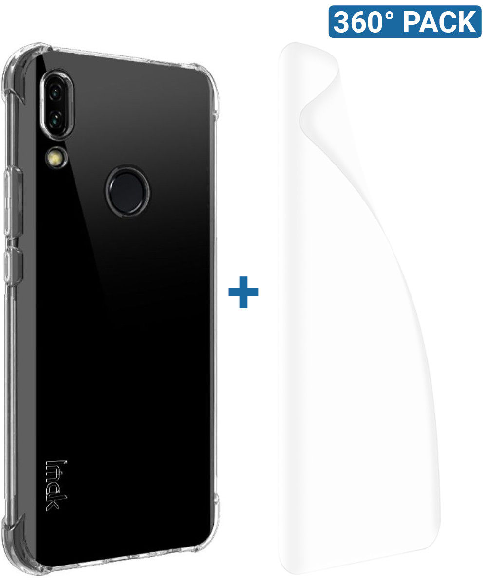 IMAK Huawei P Smart Z Hoesje TPU met Screenprotector Transparant afbeelding 1