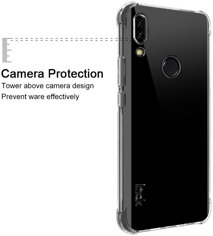 IMAK Huawei P Smart Z Hoesje TPU met Screenprotector Transparant afbeelding 8
