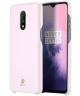 Dux Ducis Skin Lite Kunstleren Coating Hoesje OnePlus 7 Roze