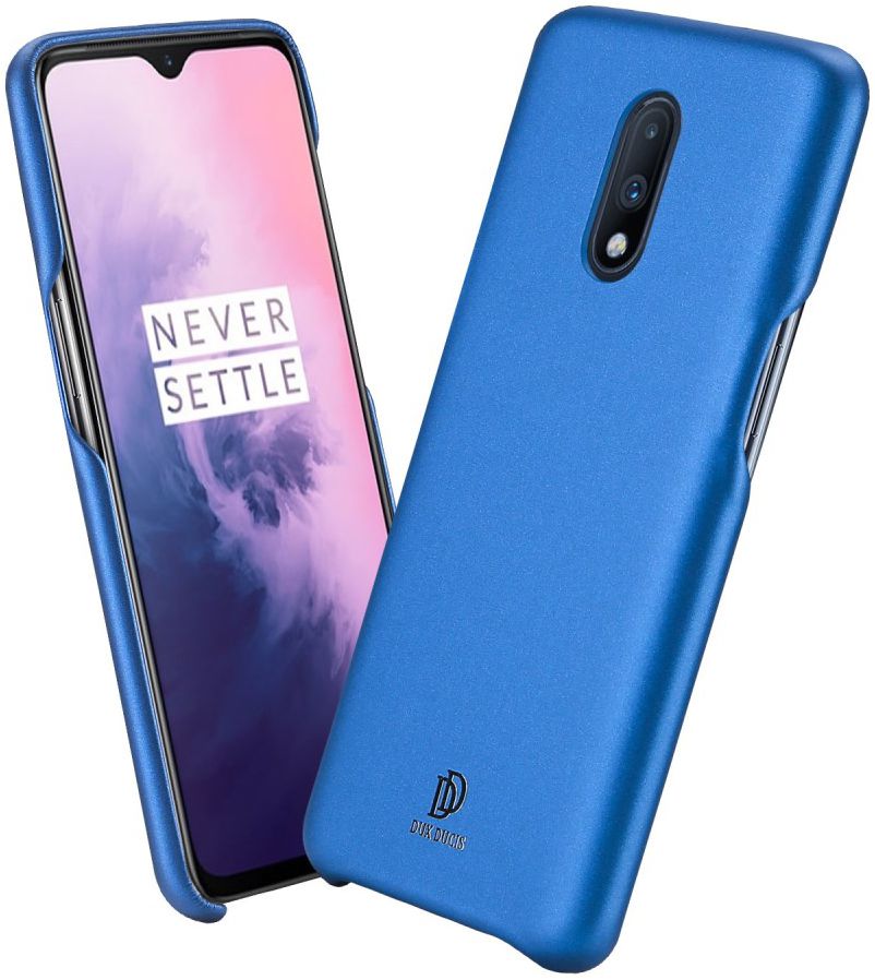Dux Ducis Skin Lite Kunstleren Coating Hoesje OnePlus 7 Blauw afbeelding 1