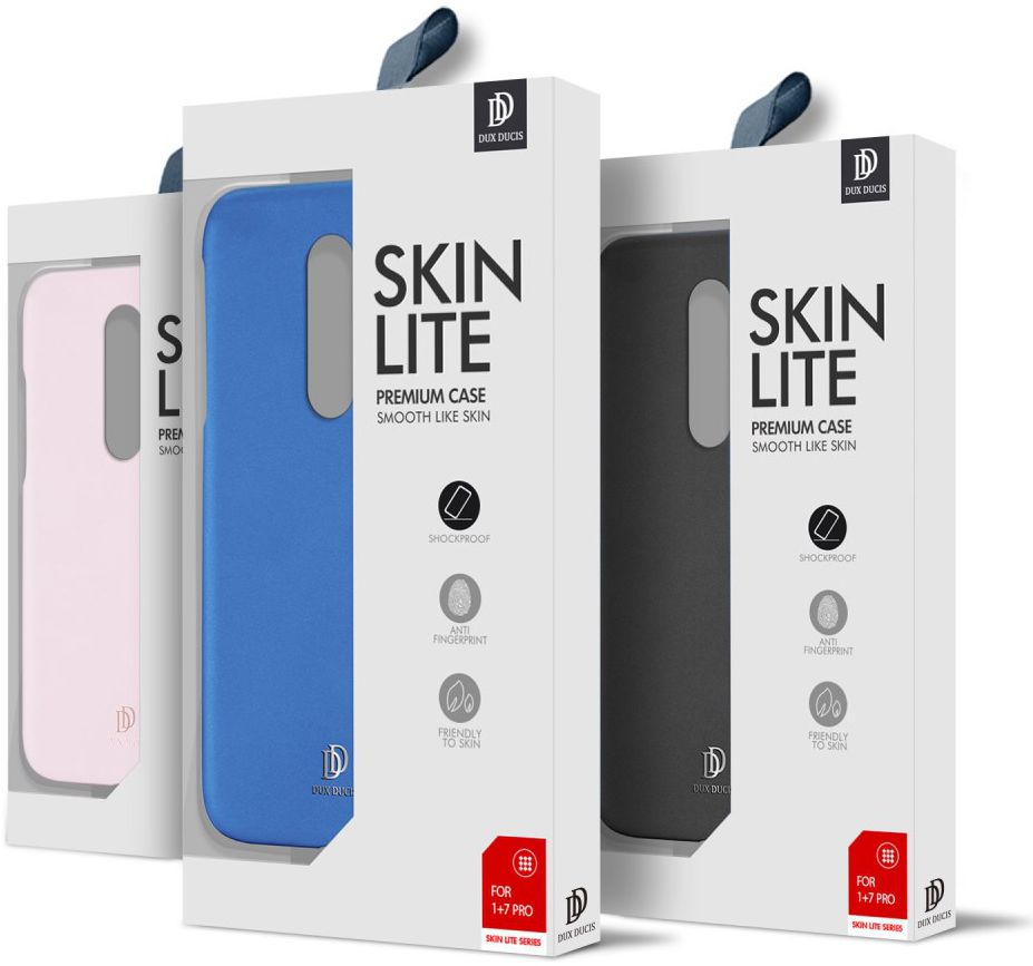 Dux Ducis Skin Lite Kunstleren Coating Hoesje OnePlus 7 Pro Zwart afbeelding 7