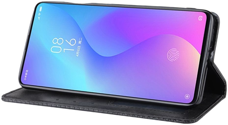 Xiaomi Mi 9T Vintage Portemonnee Hoesje Zwart afbeelding 6