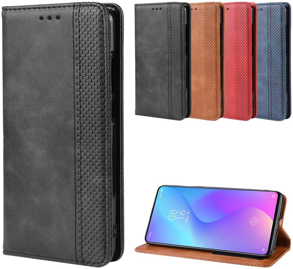Xiaomi Mi 9T Vintage Portemonnee Hoesje Zwart afbeelding 8