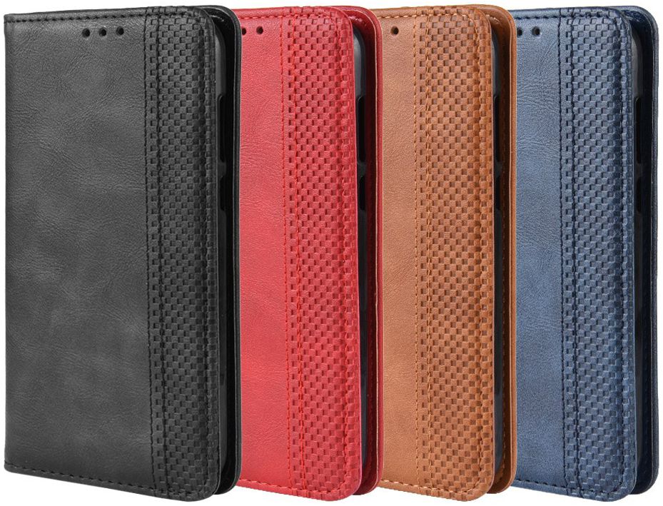 Huawei Y5 2019 Vintage Portemonnee Hoesje Zwart afbeelding 2
