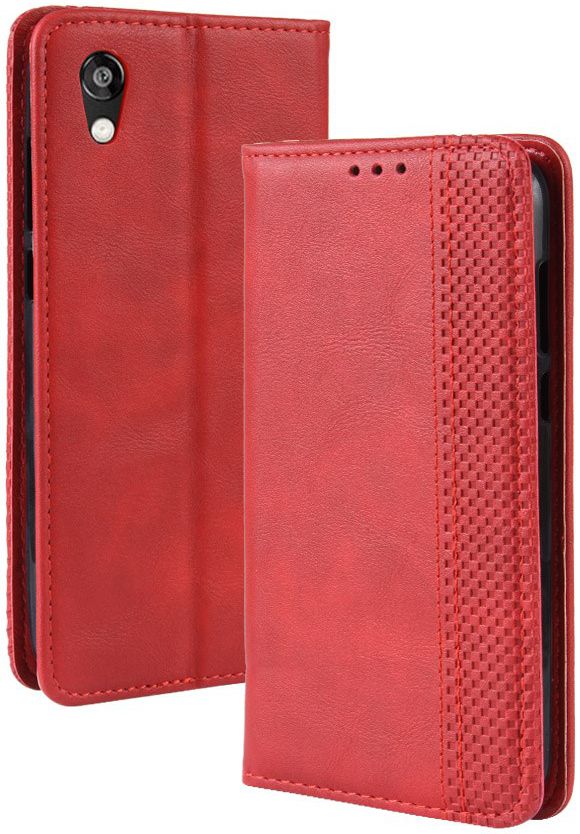 Huawei Y5 2019 Vintage Portemonnee Hoesje Rood afbeelding 2