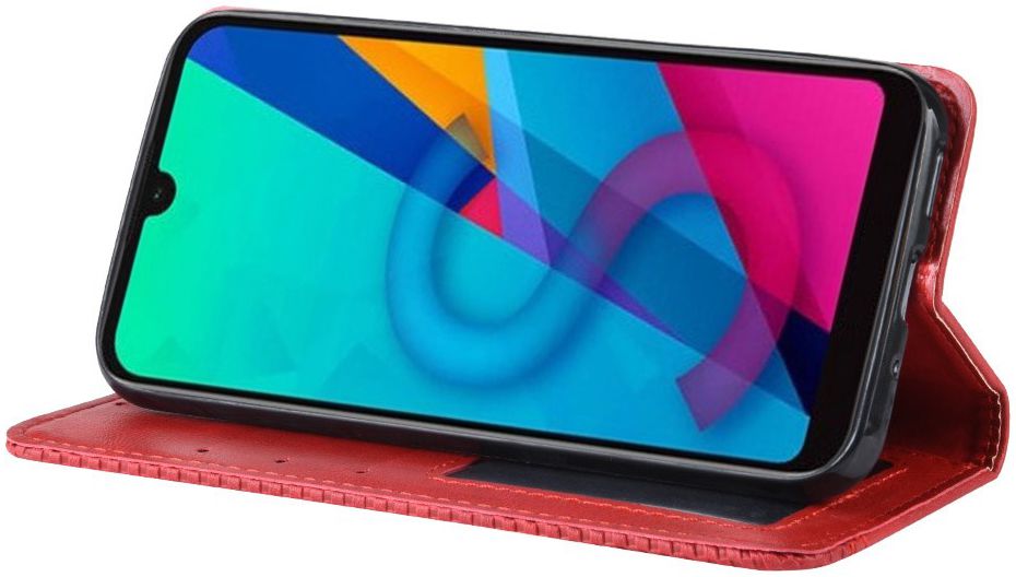Huawei Y5 2019 Vintage Portemonnee Hoesje Rood afbeelding 6