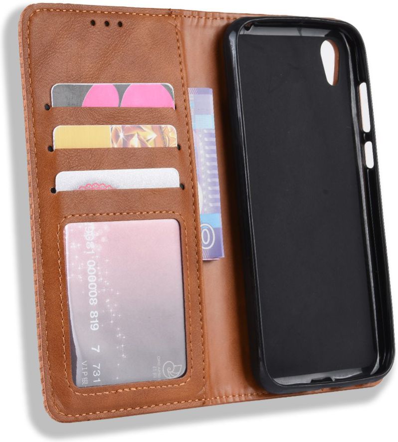 Huawei Y5 2019 Vintage Portemonnee Hoesje Bruin afbeelding 7