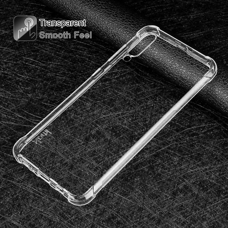 IMAK Samsung Galaxy A70 Hoesje TPU met Screenprotector Transparant afbeelding 12