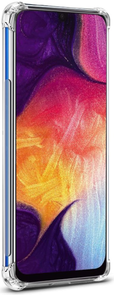 IMAK Samsung Galaxy A70 Hoesje TPU met Screenprotector Transparant afbeelding 5