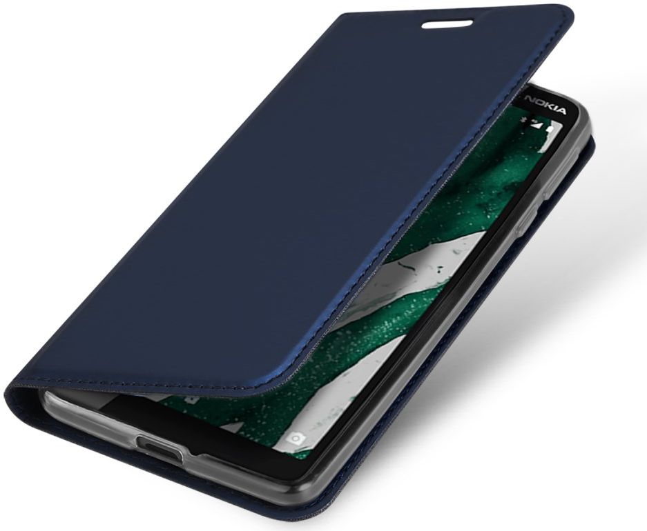 Dux Ducis Nokia 1 Plus Bookcase Hoesje Blauw afbeelding 5
