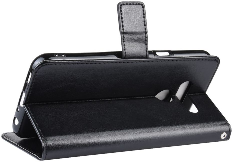 LG Q60 Bookcase Hoesje Met Pasjes Zwart afbeelding 3