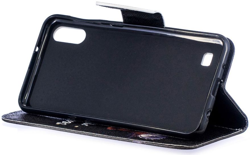Samsung Galaxy A10 Portemonnee Hoesje met Print Don't Touch My Phone afbeelding 6