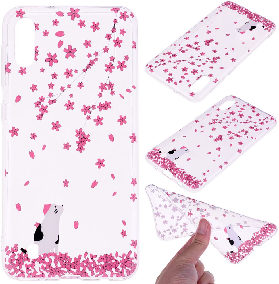 Samsung Galaxy A10 TPU Hoesje met Bloemen Print afbeelding 5