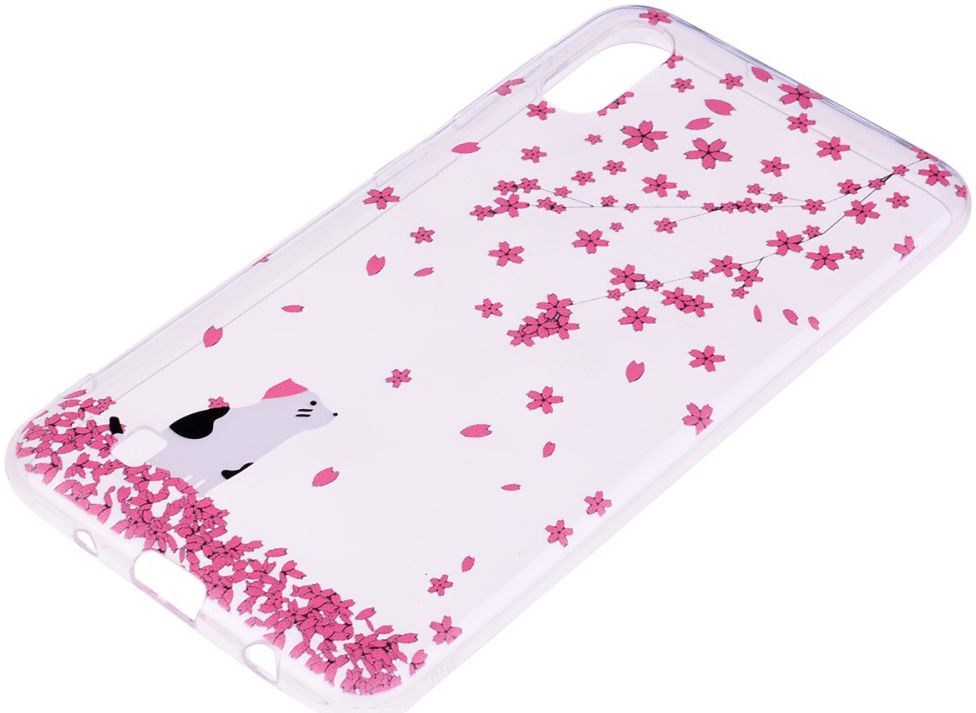 Samsung Galaxy A10 TPU Hoesje met Bloemen Print afbeelding 2