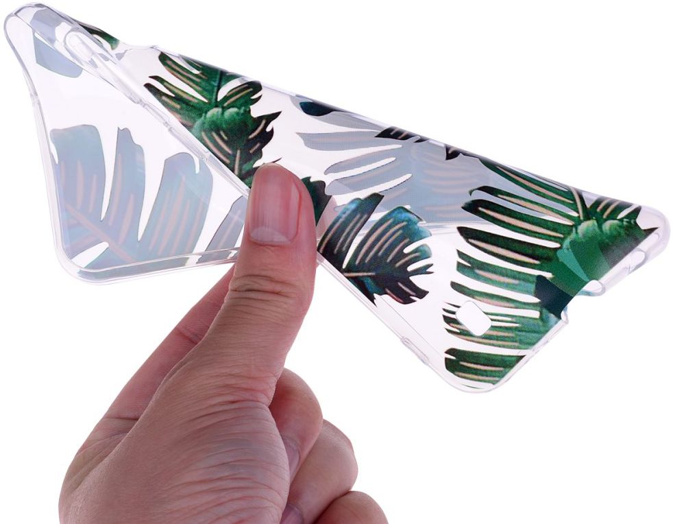 Samsung Galaxy A10 TPU Hoesje met Bladeren Print afbeelding 5